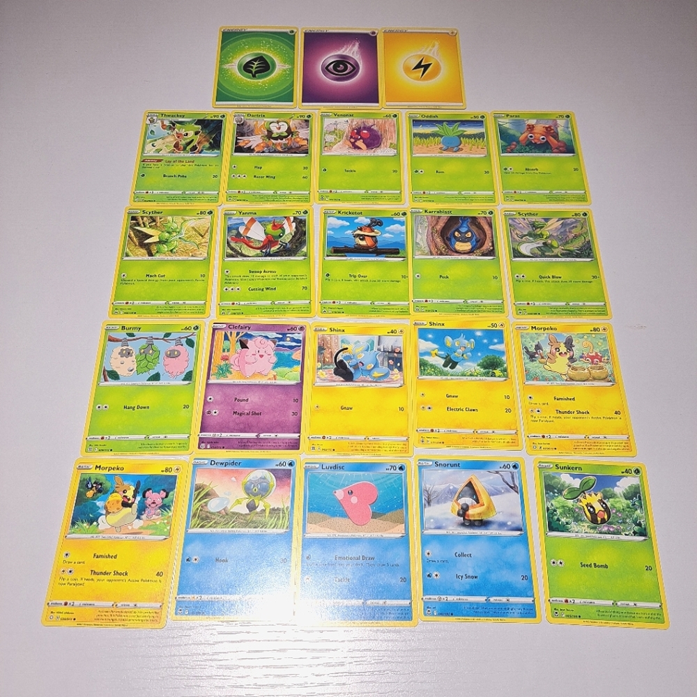 Pokemon non holo card lot of 20